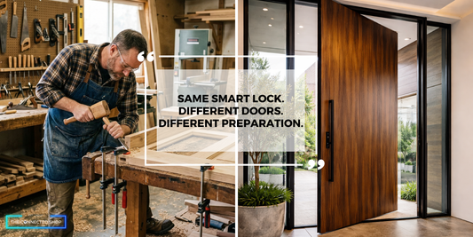 Smart Door Locks on Pre-Fab and Custom Doors: What's The Difference?