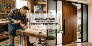 Smart Door Locks on Pre-Fab and Custom Doors: What's The Difference?