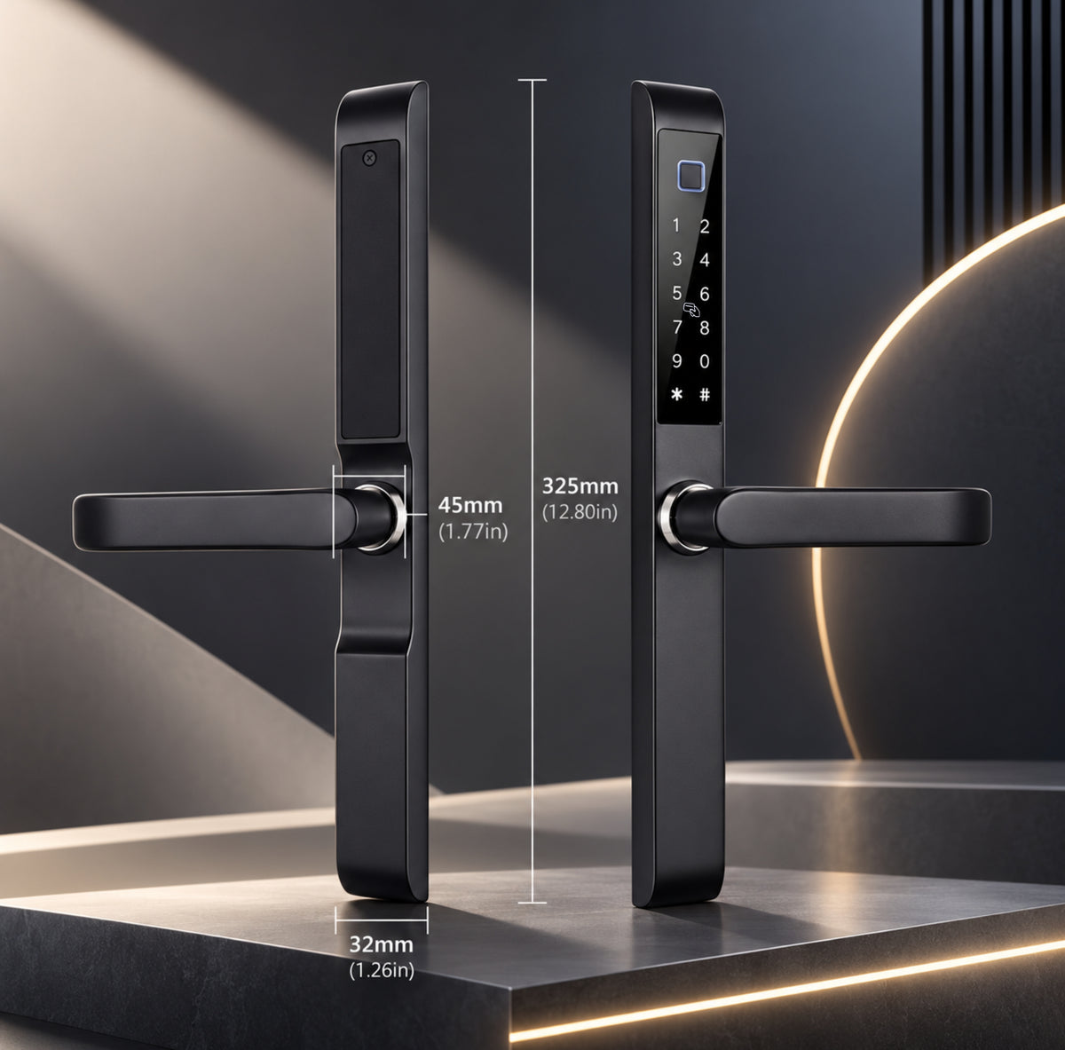 Smart door lock ADA measurements