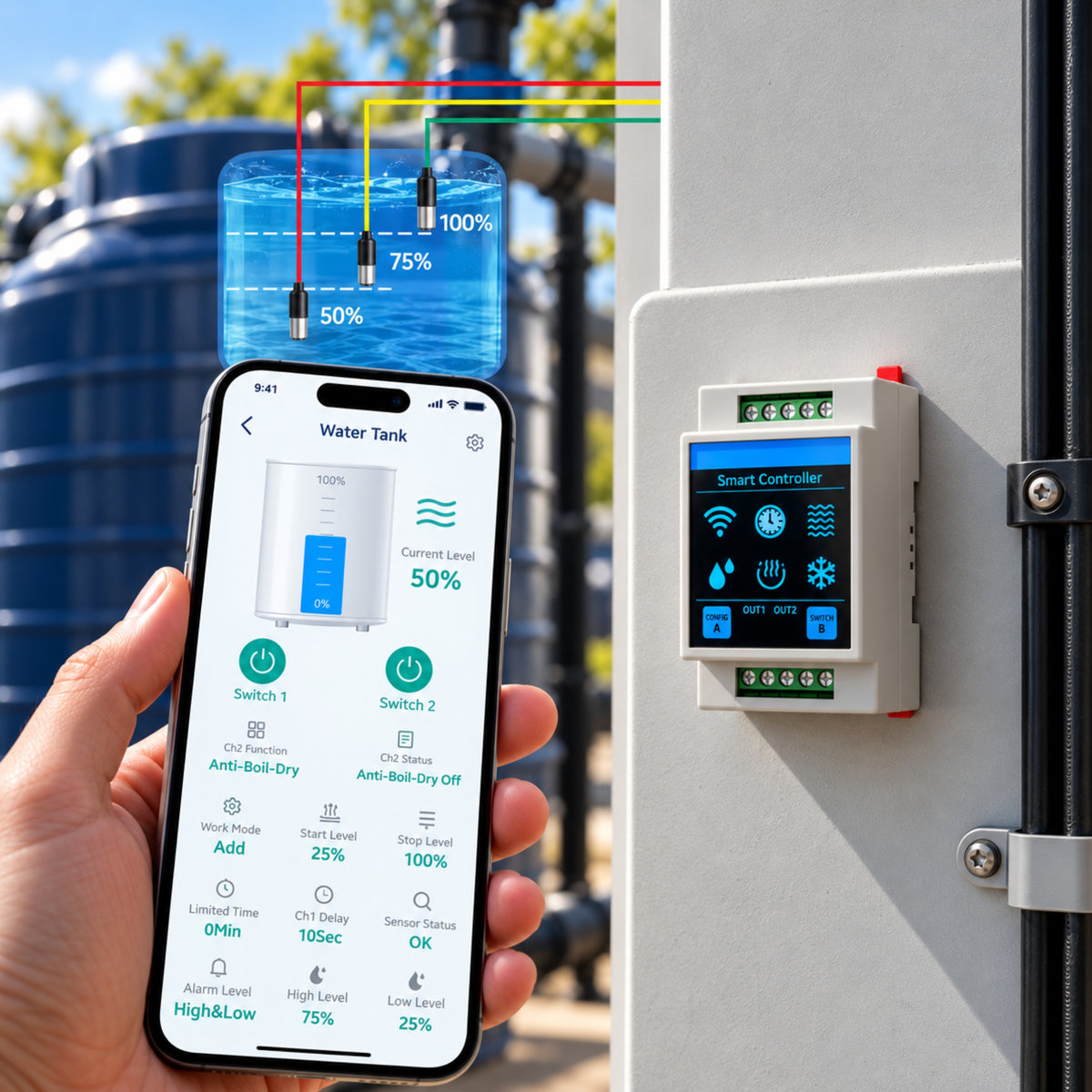 Smart Water Tank Water Level