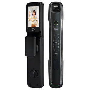 Face Recognition Smart Door Lock Black