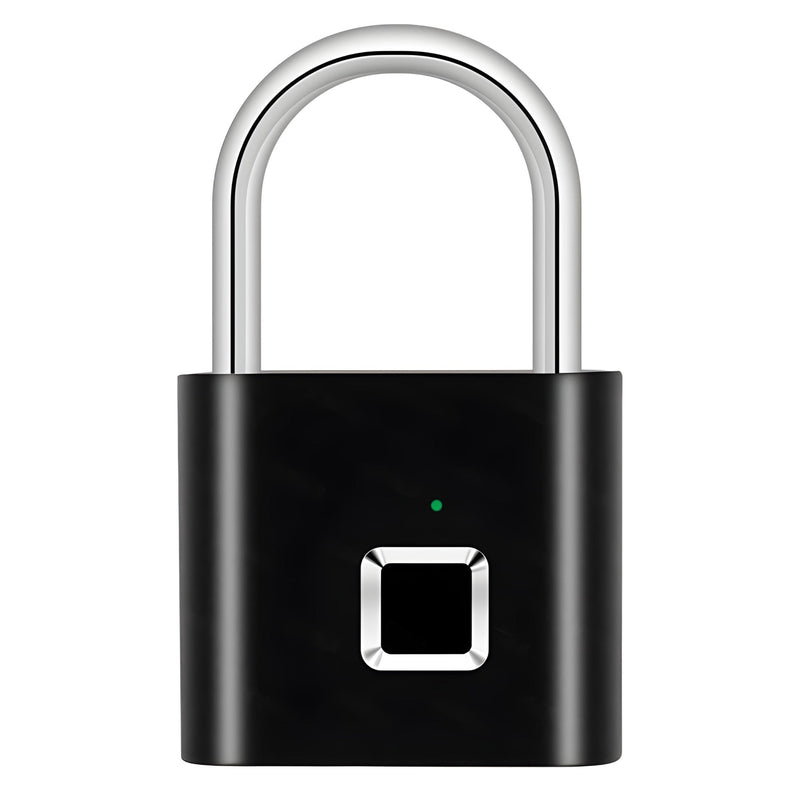 Fingerprint Lock Smart Padlock Black