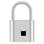 Fingerprint Lock Smart Padlock Silver