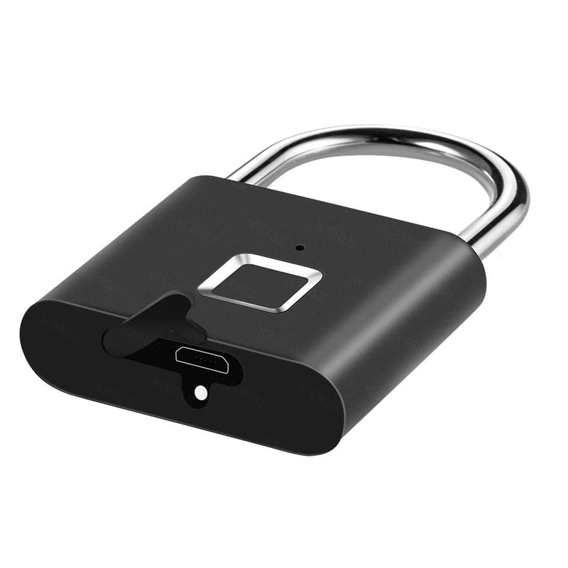 Fingerprint Lock Smart Padlock - Silver - No Mobile App -