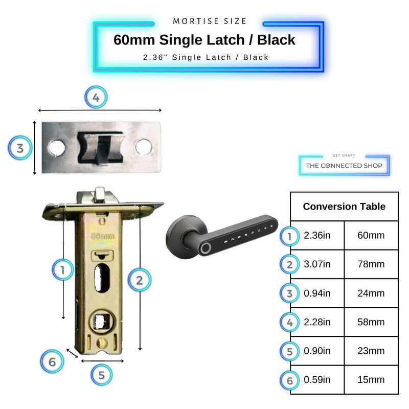 Fingerprint Smart Door Lock - Bronze - -