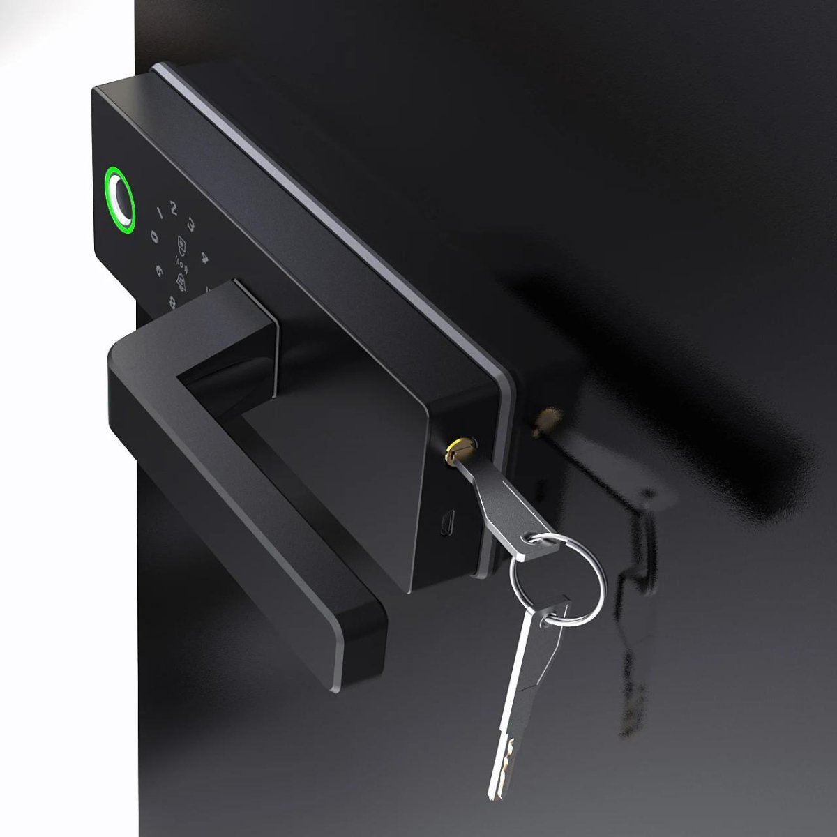 Glass Swing Door Smart Lock - -