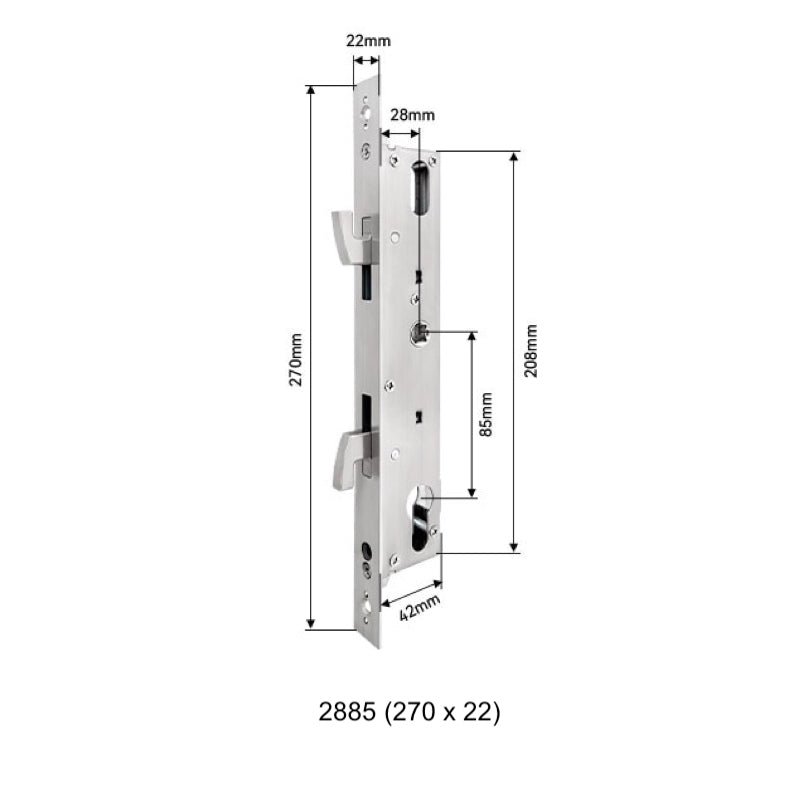 Mortises - 55-72mm (22x240mm) - -