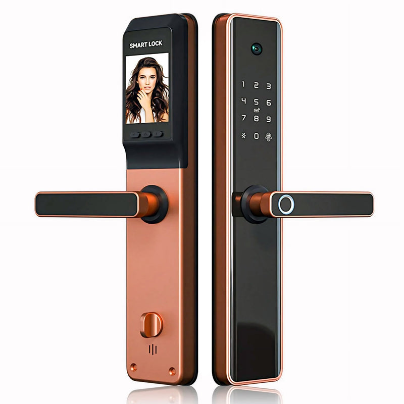 Smart Door Lock Camera Bronze