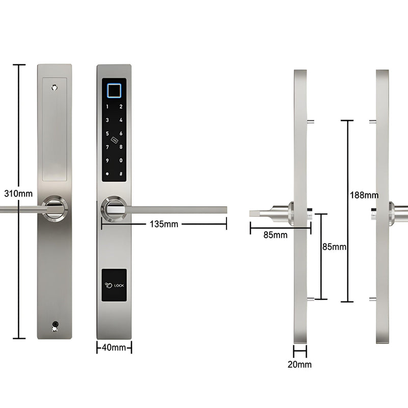 Smart Door Lock Sleek Size Fingerprint Door Lock with Mobile App Sleek size Smart Door Lock and Fingerprint Smart Lock