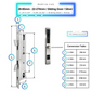 Smart Door Lock Sleek - Silver - 28-85mm (22x270mm) Sliding Door