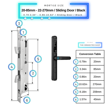 Cerradura inteligente para puerta delgada