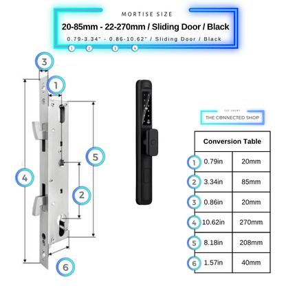 Cerradura inteligente para puerta delgada