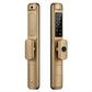 smart door lock slim knob gold