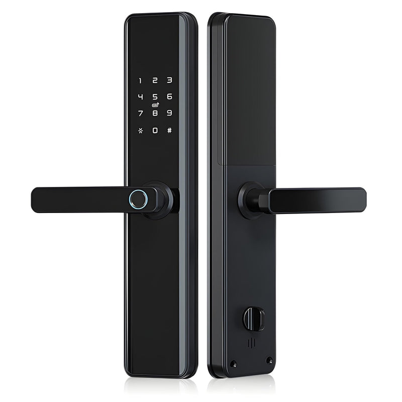 Smart Door Lock Thick Black