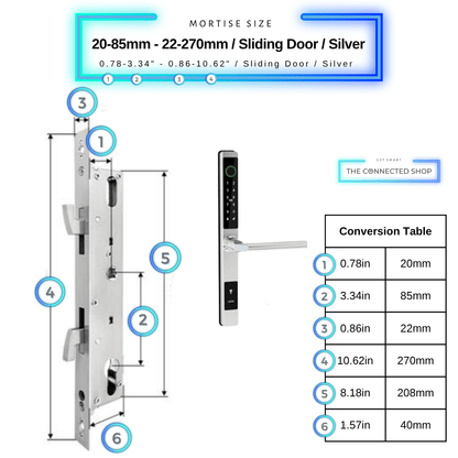 Cerradura inteligente para puerta corrediza