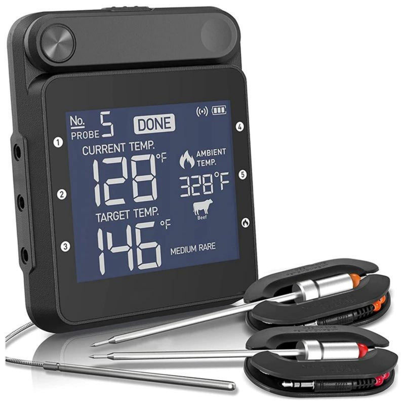 Smart Oven Thermometer - With 3 Probes - -