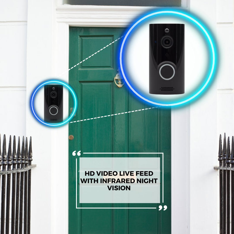 Smart Video Doorbell - With Battery - Silver -