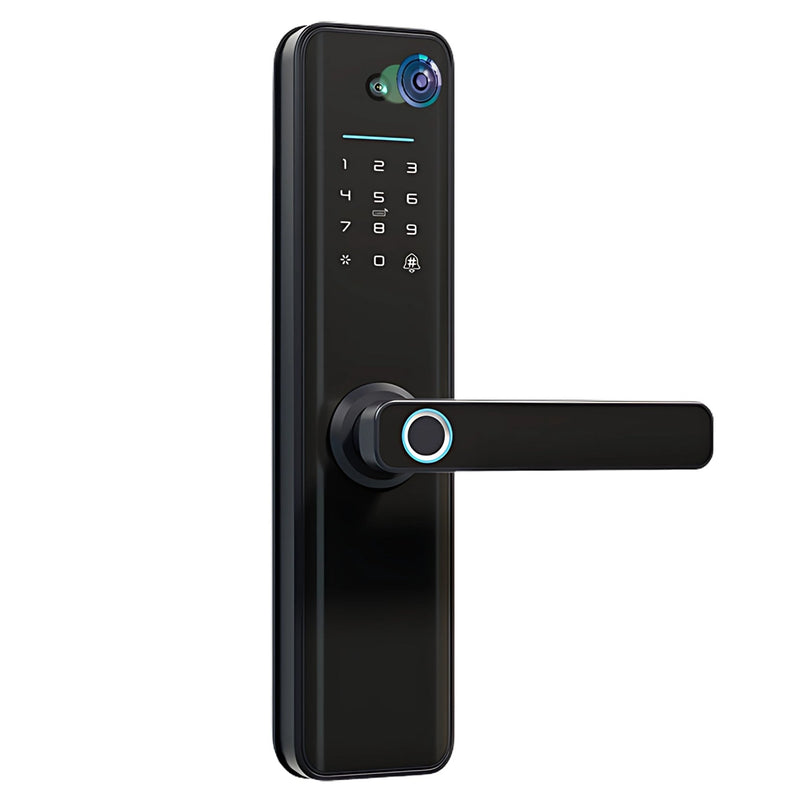 Universal Smart Door Lock Camera Black