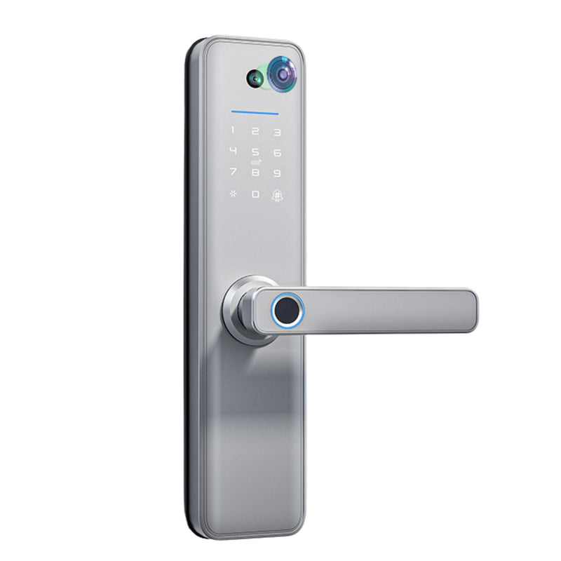 Universal Smart Door Lock Camera - No Mortise - Silver -