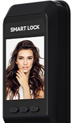 Video Screen Smart Locks - Black - -